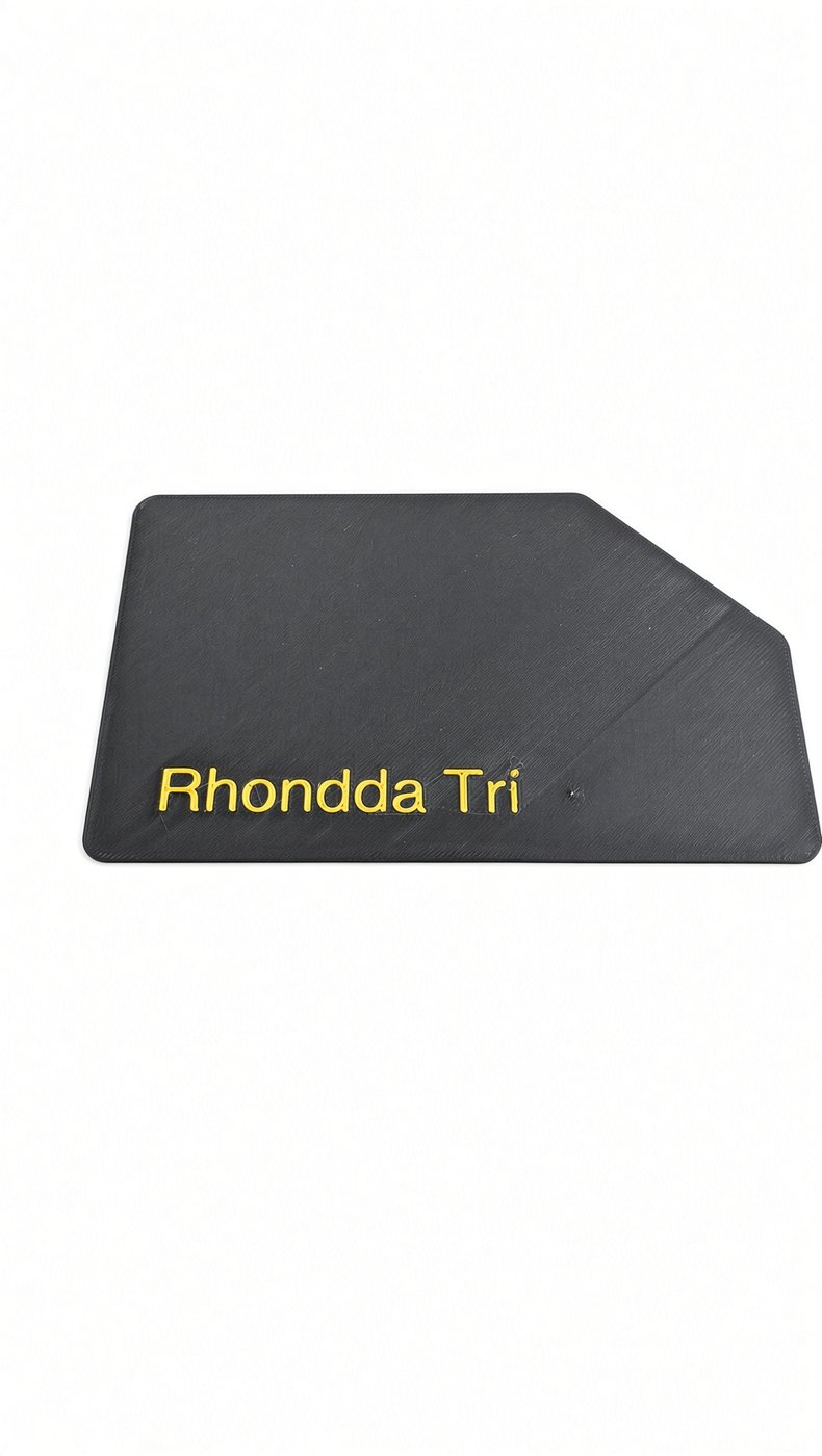 Rhondda Tri plate in yellow