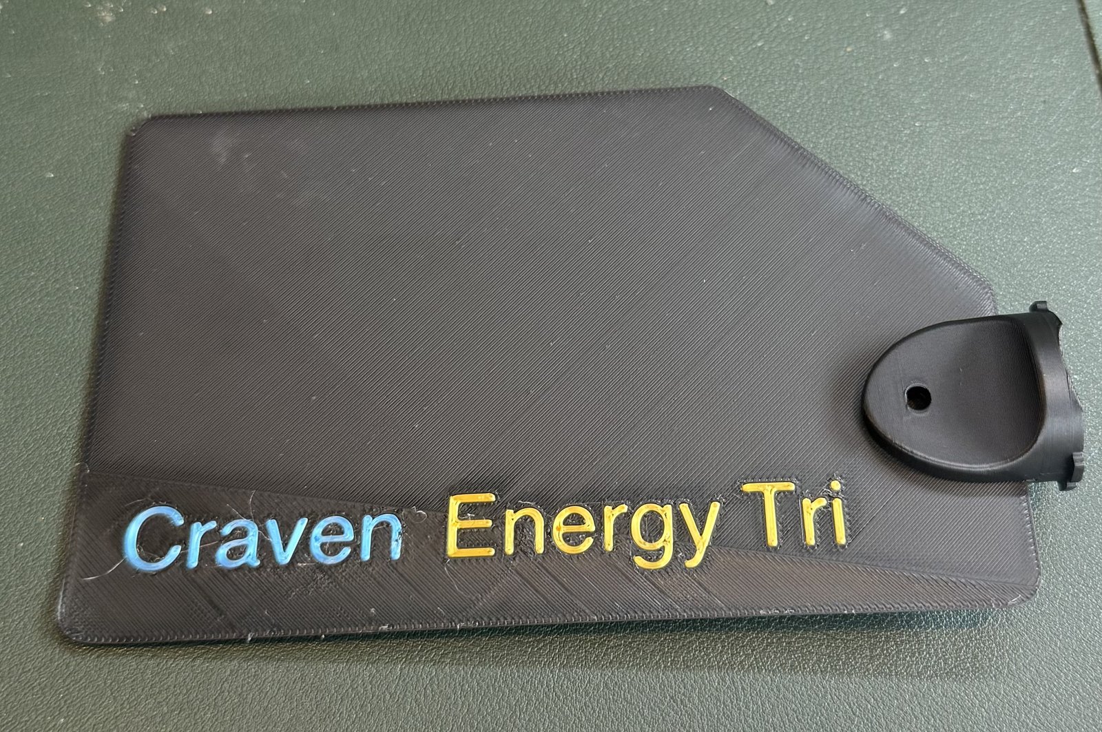 Craven Energy Tri plate with Garmin male connector for Varia light